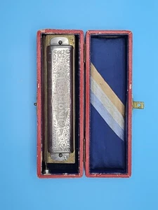 Vintage Harmonica Super Chromonica M. Hohner Original Box Made In Germany - Picture 1 of 12