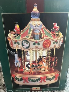 Carrusel navideño animado musical de colección 12 canciones Merry Go Around - Imagen 1 de 9