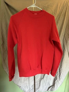 Vintage Jerzees Red Crewneck Sweatshirt Herren M Made In USA Retro Vintage Shirt - Bild 1 von 3