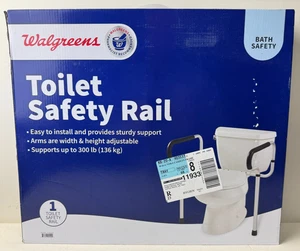 Riel de seguridad para inodoro con fácil instalación, totalmente ajustable para cualquier inodoro - Nuevo - Imagen 1 de 4