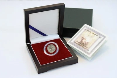 Caja de Plata Mano Derecha de Dios: Medieval Alemán "Hand Heller" Moneda de Plata Tesoro Foto 1 de 4