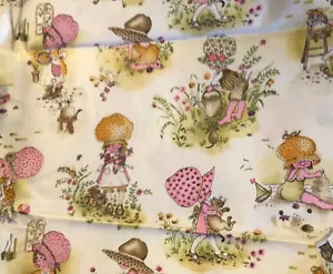 VTG Manes Holly Hobbie Sunbonnet Girls Baking Beach Gardening W/ Dolly 31"X22" - Picture 1 of 8