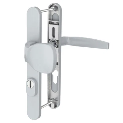 Aluminium Schmalrahmengarnitur 72mm Silber pulverbeschichtet Langschildgarnitur - Bild 1 von 4