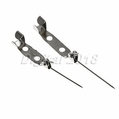 50Pcs 20/25mm Metal Brooch Back Catch Bar Pins Badge Findings Craft Home DIY Too - Image 1 of 4