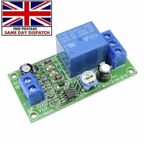 0-60 Second Delay Time Switch 1 Minute Adjustable DC12v NE555 Timer Relay Module - Picture 1 of 4