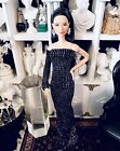 OOAK  fashion doll size Chic And Sexy Shimmering Evening Gown ensemble! Last1