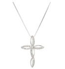 Cross Necklace Infinity Silver Pendant Women Jewelry Fashion 925 Sterling Silver