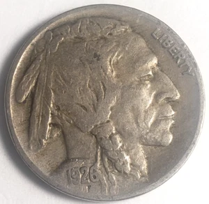Buffalo Nickels 1926 Fine #123 - Picture 1 of 2