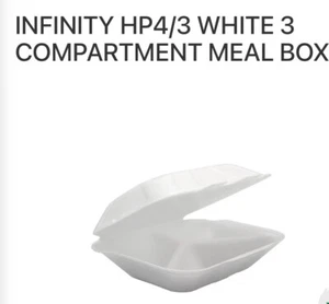* HP4/3 - 3 Fach WEISS Infinity Tabletts Menge 150 recycelbar E0602 - Bild 1 von 4