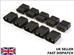 5 x Pairs Black XT60 Male & Female Connectors/Plugs/Socket RC LiPo Battery RC DC - Picture 1 of 5