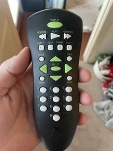 Original XBOX DVD Playback Remote Control NO RECEIVER Black TESTED - Picture 1 of 8