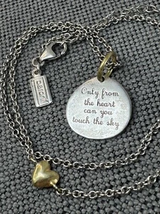 Baroni Sterling Silver "Only From The Heart Can You Touch The Sky" 18" Chain 925 - Picture 1 of 4