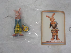 Juguete de cuerda conejo tambor de hojalata colección V Kitahara - Imagen 1 de 8