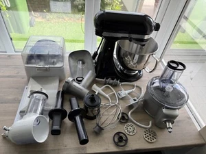 KitchenAid Artisan 4,8 L Mixer da appoggio Onice Nero tritacarne tritacarne - Foto 1 di 18