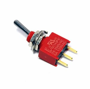 100pc Miniature Toggle Switch Water Proof IP67 On/On 3P 5A120V UL 1AS1T1B1M2CES - Picture 1 of 8