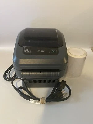 Zebra ZP505 Thermal Label Printer Serial/Parallel With Labels & Cables VERY GOOD - Image 1 of 4