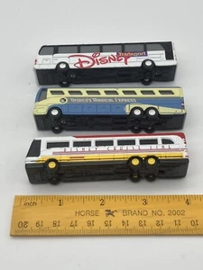 Walt Disney Disney's Magical Express Cruise Transport Bus Diecast Lot Of 3 Used - Picture 1 of 6