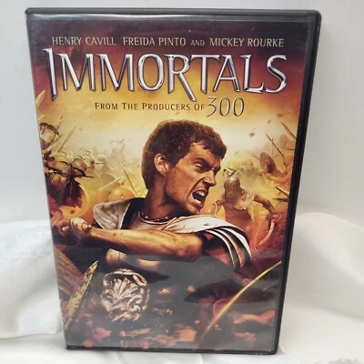 Immortals DVD 2011 Widescreen Henry Cavill Freida Pinto Mickey Rourke Rated R - Image 1 of 4
