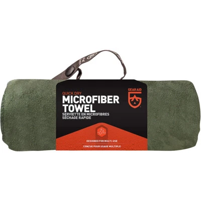 GEAR AID McNett Tactical Microfiber Ultra Compact Towel - OD Green