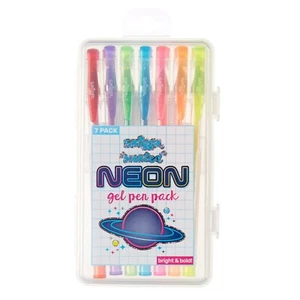 Smiggle Scented Gel Pen Packs (Pack of 7) - Neon, Sparkle, Pastel, Inkball - Picture 1 of 11