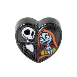 925 Sterlingsilber Skelett Jack und Sally Schädel für Armband Halloween Geschenk - Bild 1 von 1