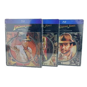 Indiana Jones Blu Ray Collection 3 Steelbook singoli nuovi sigillati - Imagen 1 de 3