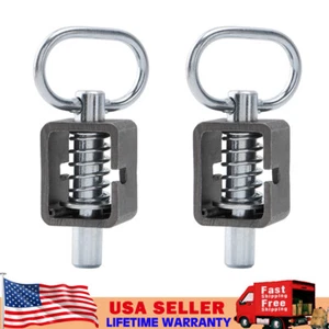 Spring Latch Lock, Weld-On Spring Latch Assembly, Trailer Gate Latch, Pack of 2 - Picture 1 of 10