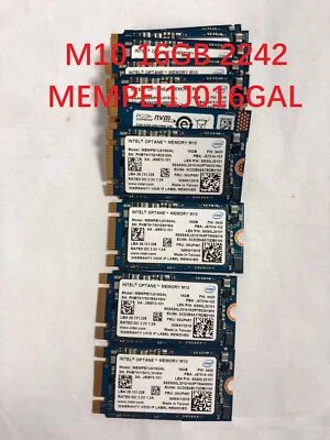 Intel Optane Memory M10 SSD M.2 2242 16GB MEMPEI1J016GAL PCI-e Nvme Xpoint 3# - Image 1 of 4