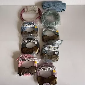 Vtg Creative Twist Twisted Paper Lot Of 9 New/Used Ribbon Assorted Colors Craft - Picture 1 of 6