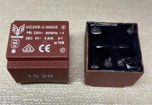 10PCS PER UC20S-2-09005 trasformatore (da 230V a 9V, 0.5VA) singolo ingresso e singola uscita - Foto 1 di 1