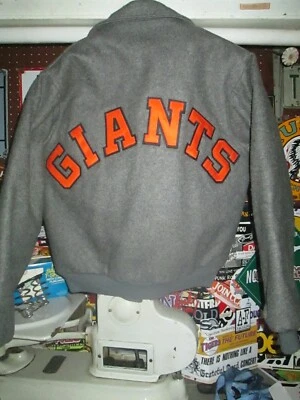 SAN FRANCISCO GIANTS Vtg 80s 1988 90s Chalk Line Wool bomber Jacket jersey M/L - Image 1 of 4
