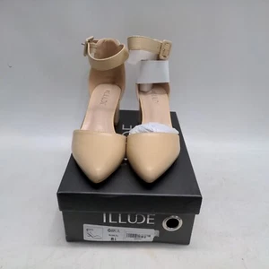 Womens Pump Shoes Low Chunky Heel Pointed Toe Wedding Party Pump Dress Shoes - Picture 1 of 8