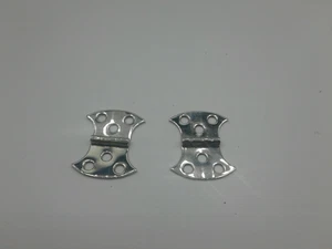 Vintage  28 sets of mid century nickel plate Cupboard Door Hinges 1 3/4" × 1 1/4 - Picture 1 of 3