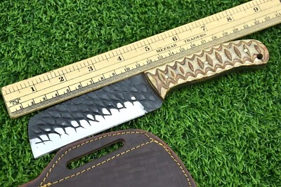 Cuchillo Cortador/Toro Vaquero Hoja Forjada Acero Carbono con Funda de Cuero -3116 Foto 1 de 4