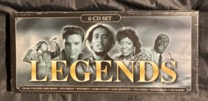 LEGENDS 6 disc CD set Original Elvis Marley James Brown NEW Sealed - Picture 1 of 2