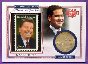 Pieces of America Decision 2016 Stamp & Commemorative Quarter Inserts - U Pick