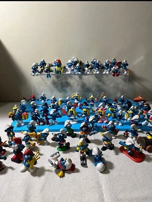 Vintage SMURFS Figures HUGE LOT Schleich Peyo Toys PVC 1970 - Image 1 of 4