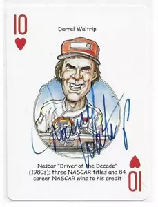 DARREL WALTRIP Autographed Signed Herodecks card NASCAR Racing COA - Picture 1 of 1