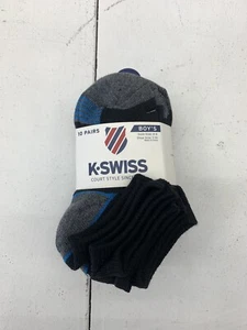 K Swiss Boys 10 Pairs Ankle Socks Size 4-6 - Picture 1 of 2