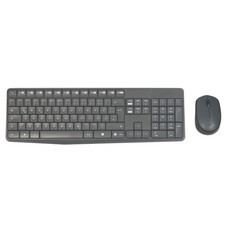 Logitech MK235 Kabellose Tastatur-/Maus-Set Anthrazit QWERTZ Deutsches Layout
