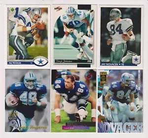 SIX CARD JAY NOVACEK LOT - DALLAS COWBOYS - Picture 1 of 1