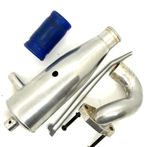 Thunder Tiger SSK  Complete Exhaust system with manifold, coupler and Muffler - Picture 1 of 3