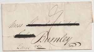 1827 SHEFFIELD CIRC. KILOMETERVERPACKUNG FÜR BURNLEY ROT OVAL ZU SPÄT MANCHESTER - Bild 1 von 3