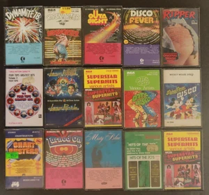 Cassettes albums collection; compilations from the 70's to 80's  x24 albums - Picture 1 of 2