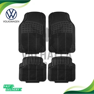 For All Volkswagen Beetle Car Floor Mats 4Pcs Front Rear Easy Remove Black - Picture 1 of 9