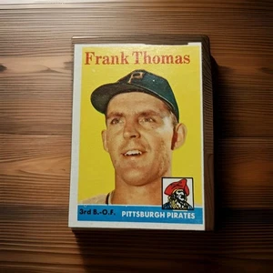 1958 Topps Baseball Card Pittsburgh Pirates Frank Thomas 3B OF Vtg #409 - Picture 1 of 2