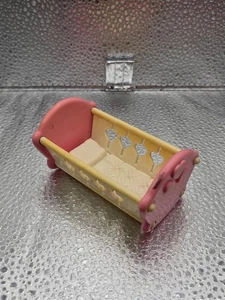 Fisher Price Loving Family Casa delle Bambole Famiglia Rosa Baby Bassinet 1993! - Foto 1 di 2