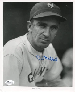 Carl Hubbell Autographed 8x10 Photo (JSA) - Picture 1 of 1