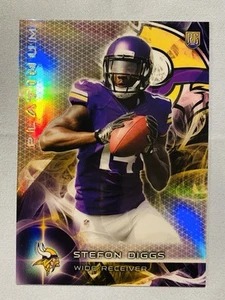 2015 Topps Platinum Stefon Diggs Silver Refractor RC Rookie #141 SP - Bild 1 von 3