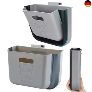 Hängender Kleiner Mülleimer Küche Abfalleimer Wandmontage Faltbarer Kü - Bild 1 von 8